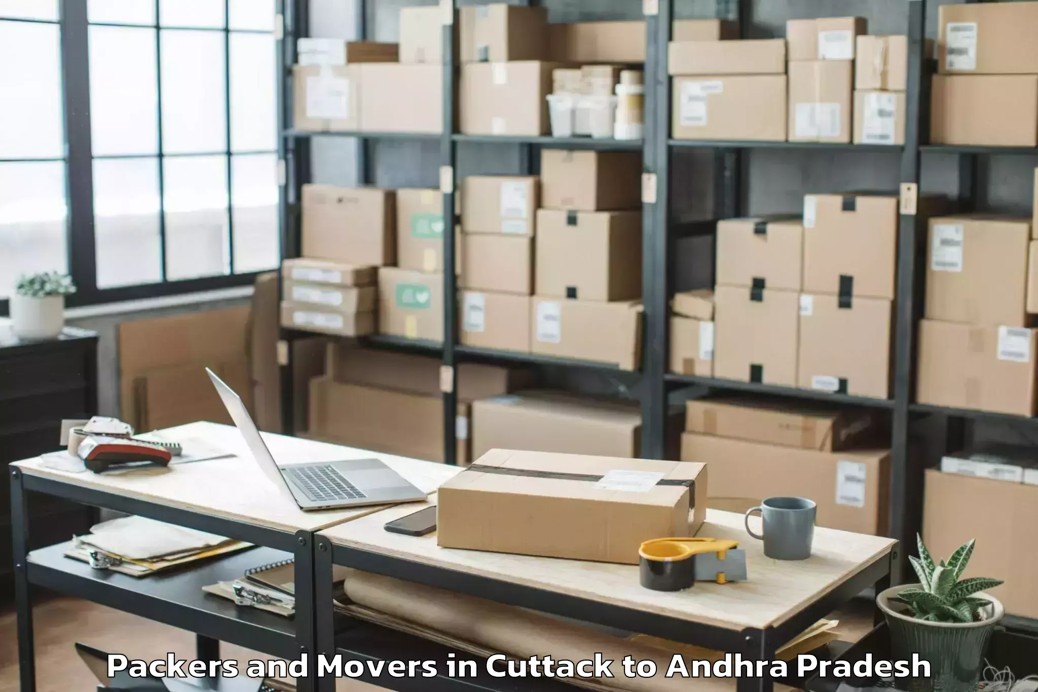 Quality Cuttack to Yadiki Packers And Movers